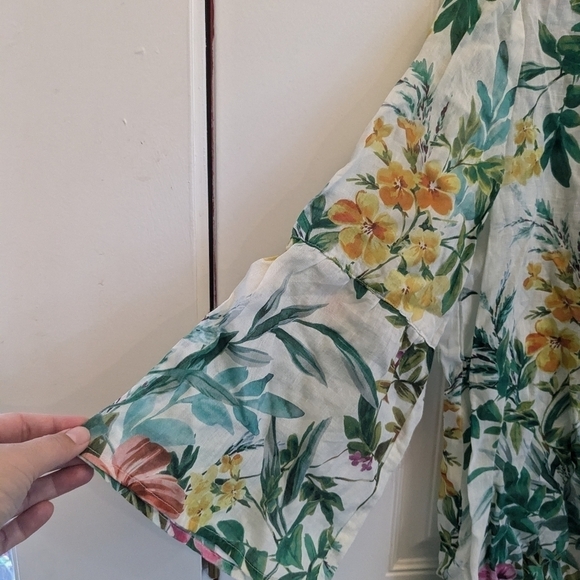 Johnny Was Tropical Print Dress Cover Up - Picture 5 of 6